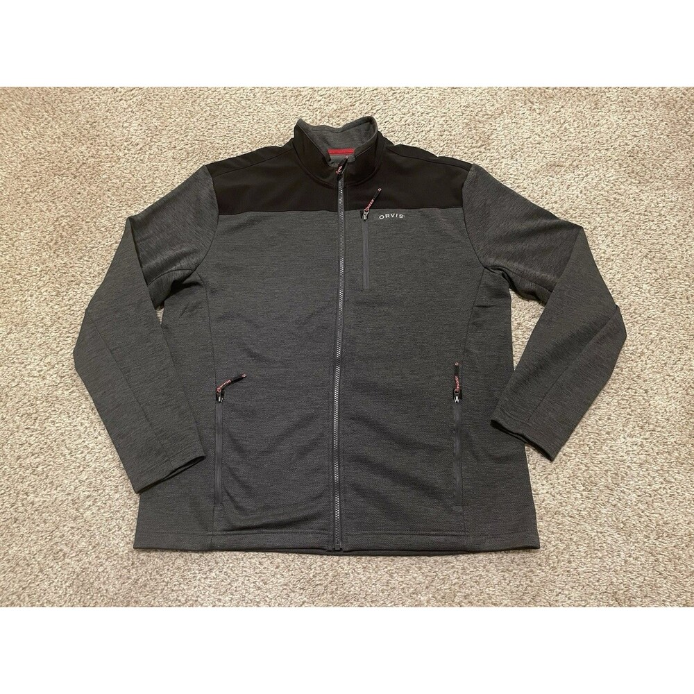 Orvis Bonded Mesh Mixed Media Performance Jacket, Black/Gray, Size L